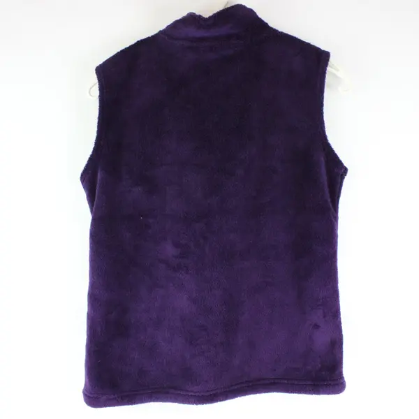Jason Maxwell Purple Fleece Full Zip Up Vest Women's S
