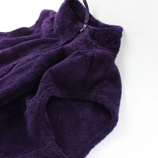 Jason Maxwell Purple Fleece Full Zip Up Vest Women's S