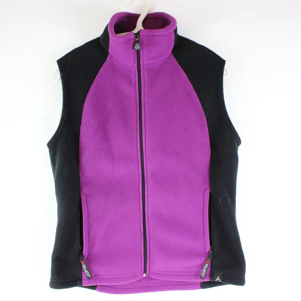 Avalanche Wear Performance Fleece Purple and Black Zip Up Vest Women's M