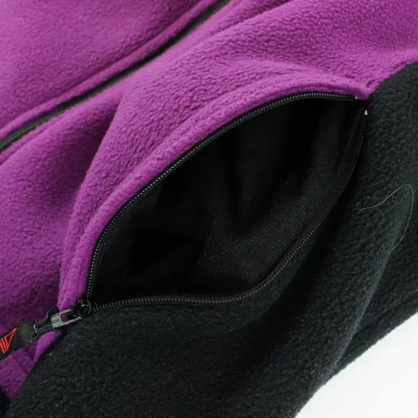 Avalanche Wear Performance Fleece Purple and Black Zip Up Vest Women's M