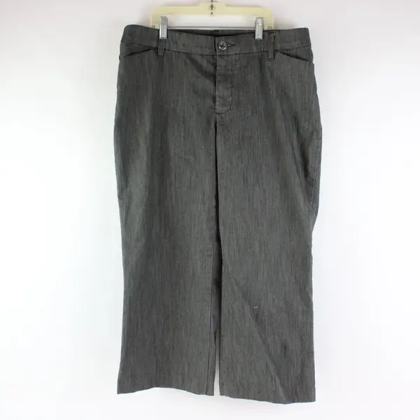 Lee Women's Size 8 Regular Fit Mid Rise Flex Motion Gray Trousers