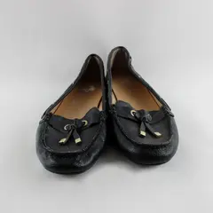 Talbots Women's Black Leather Tassel Loafers Slip On Size 10.5M