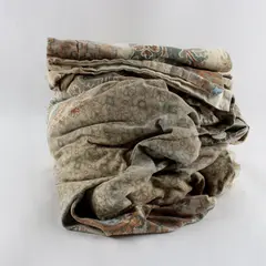Harbor House Beige Green Paisley Cotton Full Duvet Cover Pillow Sham Set