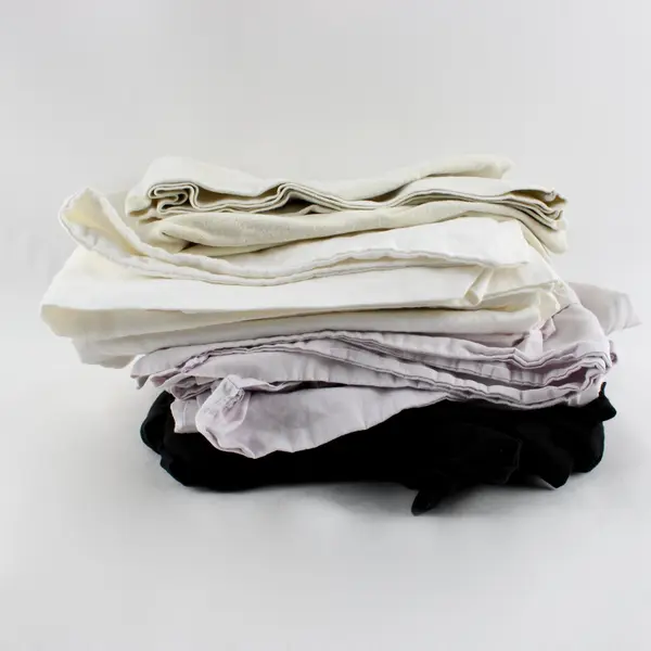 Lot of 10 Mixed Color Standard Pillowcases DIY Fabric Upcycling Flawed Stained