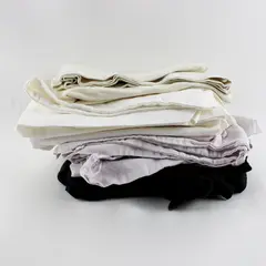 Lot of 10 Mixed Color Standard Pillowcases DIY Fabric Upcycling Flawed Stained