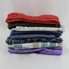 Lot of 9 Queen Pillowcases Various Colors DIY Upcycling FLAWED