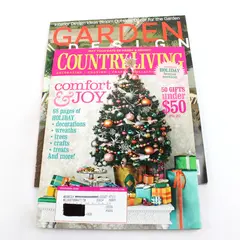 Lot of 2 Country Living Holidays Special Issue & Garden Design May 2008