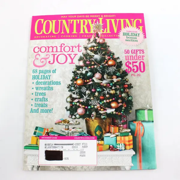 Lot of 2 Country Living Holidays Special Issue & Garden Design May 2008