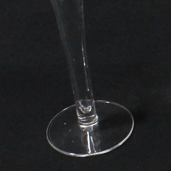 Set of 6 Trumpet Bowl Stemmed Champagne Flutes Glasses 9.5"
