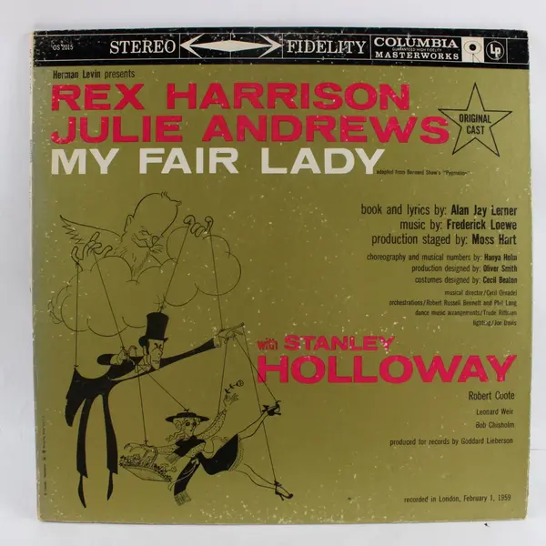 My Fair Lady Original Cast LP Columbia Masterworks OS 2015 Stereo