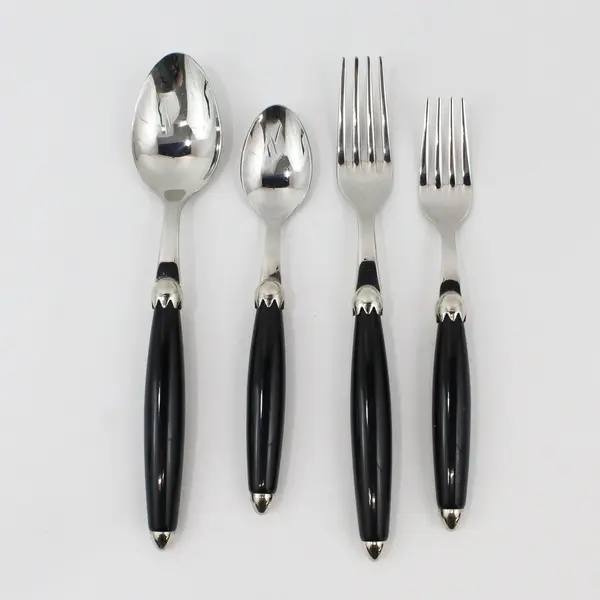 Mikasa Country Living Ebony 4-Piece Place Setting (Missing Dinner Knife)