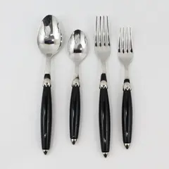 Mikasa Country Living Ebony 4-Piece Place Setting (Missing Dinner Knife)