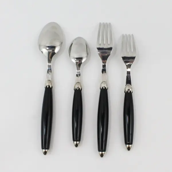 Mikasa Country Living Ebony 4-Piece Place Setting (Missing Dinner Knife)