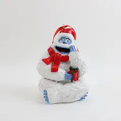 Resin Bumble Abominable Snowman Rudolph Santa Hat Figurine 3.5in
