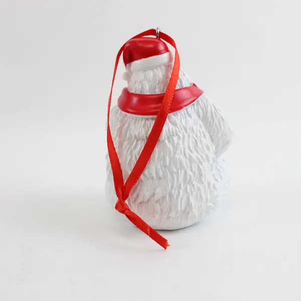 Resin Bumble Abominable Snowman Rudolph Santa Hat Figurine 3.5in