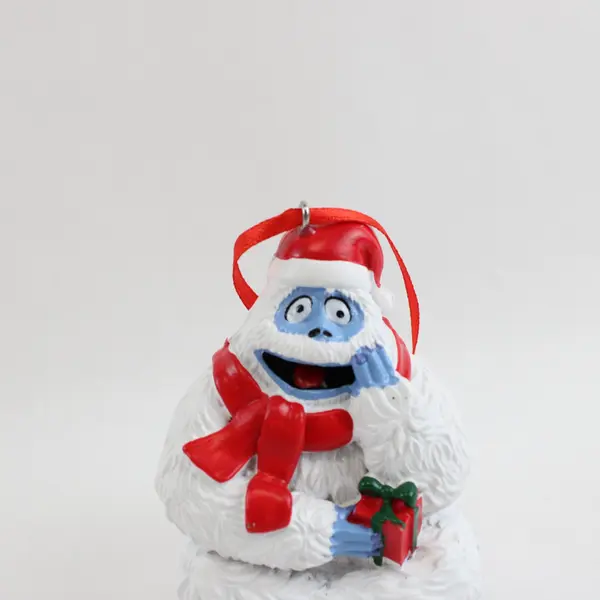 Resin Bumble Abominable Snowman Rudolph Santa Hat Figurine 3.5in
