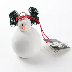 Frosty Follies Holiday Gallery Snowman Ornament Figurine Sandi Gore Evans