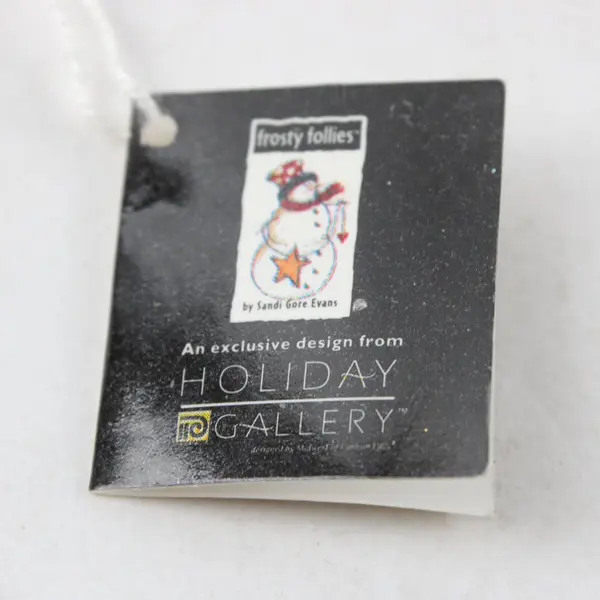 Frosty Follies Holiday Gallery Snowman Ornament Figurine Sandi Gore Evans