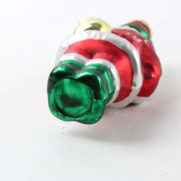 Vintage Mold-Blown Hand-Painted Santa Claus Christmas Ornament