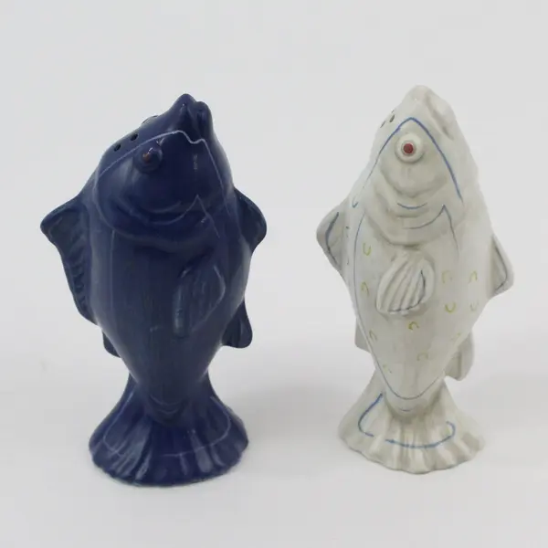 Department 56 Blue Fin Bay Salt & Pepper Shakers Set