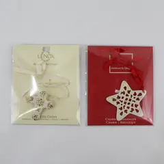 Lot of 2 Lenox Charm Hangers Decorative Collectible Ornaments
