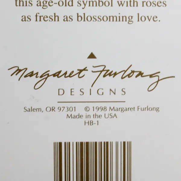 Margaret Furlong HB-1 1998 Blossoming Love Heart Ornament Original Box