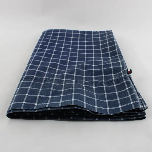 Tommy Hilfiger Queen Pillowcases Set of 2 Blue White Grid