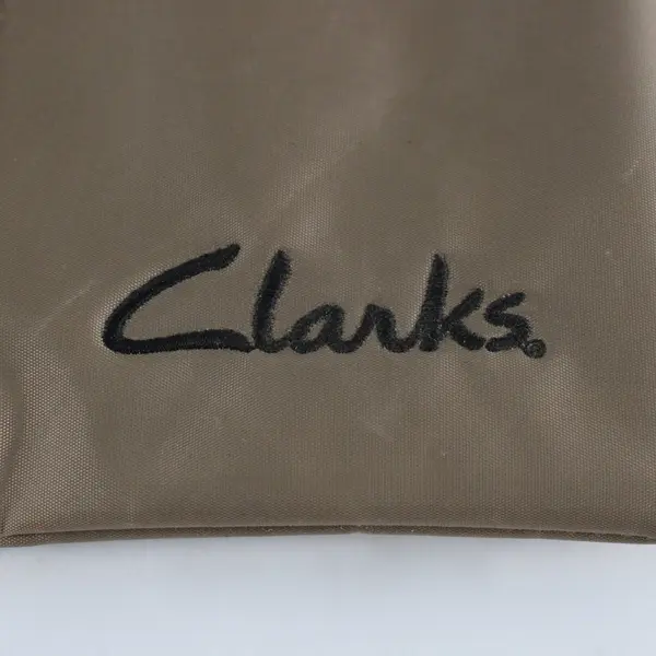 Clarks Brown Travel Shoe Bag Zippered Storage Pouch Organizer FLAWED