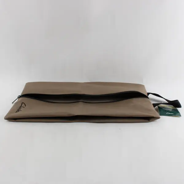 Clarks Brown Travel Shoe Bag Zippered Storage Pouch Organizer FLAWED