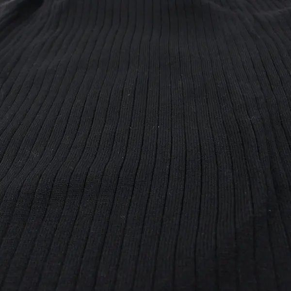 Merona Women's XL Black Ribbed Turtleneck Sweater Stretch Knit Long Sleeve Top