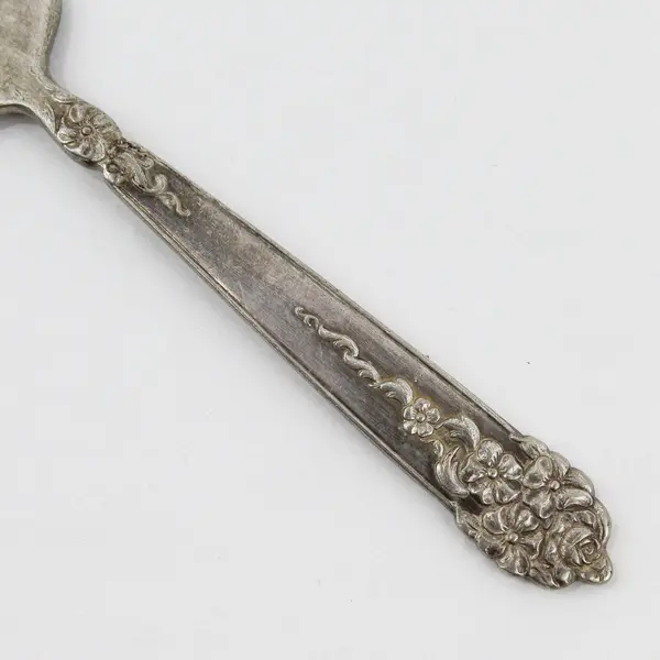 National Silverplate Co King Edward Moss Rose Silverplate Baby Fork 4.5in