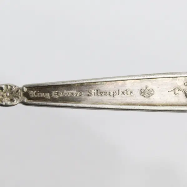 National Silverplate Co King Edward Moss Rose Silverplate Baby Fork 4.5in