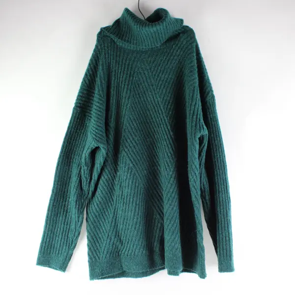 It’s Our Time Emerald Green Turtleneck Relaxed Sweater Size XS