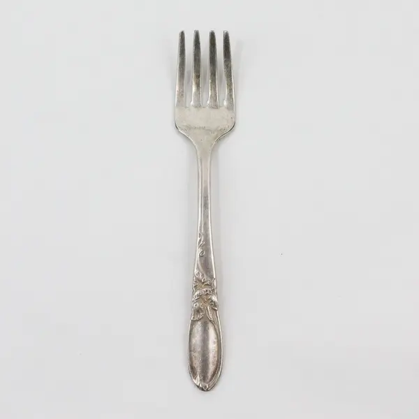 Vintage Oneida Silverplate White Orchid Baby Fork 4.75" Used