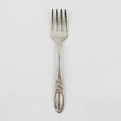 Vintage Oneida Silverplate White Orchid Baby Fork 4.75" Used