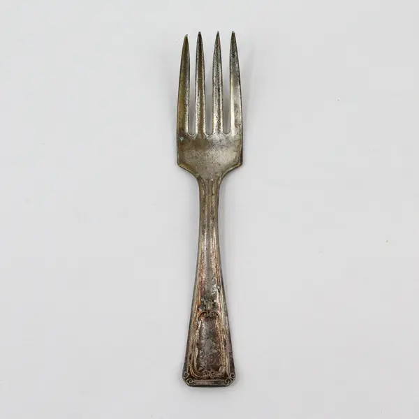 Vintage E&J Bass EJB2 Pattern Silverplate Baby Fork 4.5" Long