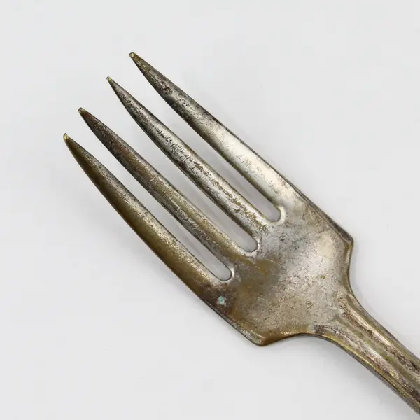 Vintage E&J Bass EJB2 Pattern Silverplate Baby Fork 4.5" Long