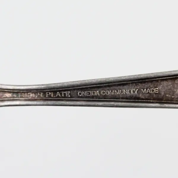 Antique Oneida Community Queen Bess I Tudor Silverplate Baby Fork 4-Inch
