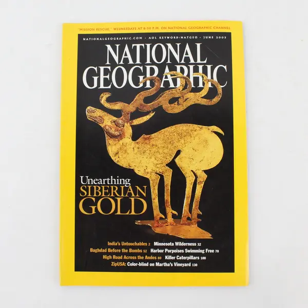 Lot of 2 National Geographic Magazines April & June 2003