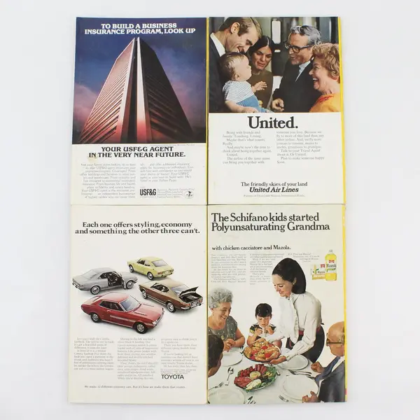 Lot of 4 Vintage National Geographic Magazines 1970 1972 1973