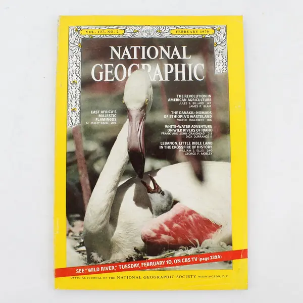 Lot of 4 Vintage National Geographic Magazines 1970 1972 1973