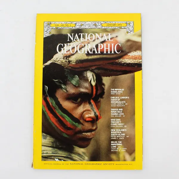 Lot of 4 Vintage National Geographic Magazines 1970 1972 1973