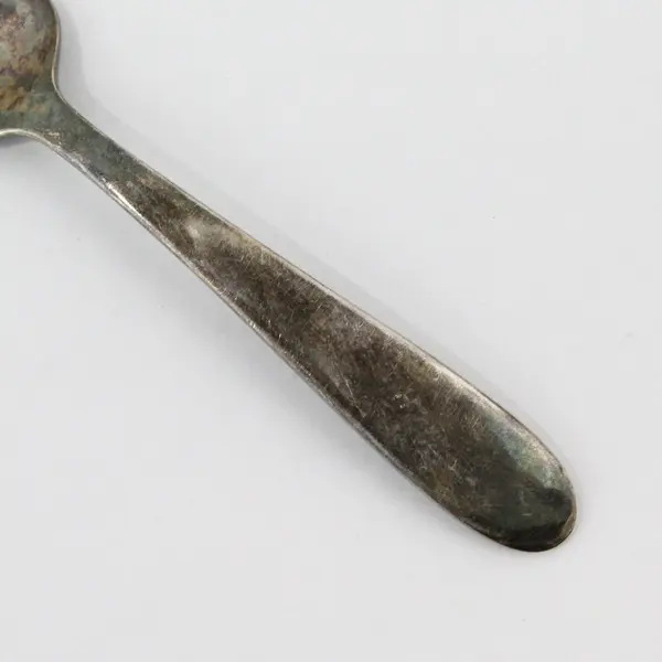 Lunt Silver Unknown Pattern Plain Baby Fork Silverplate 4" Long