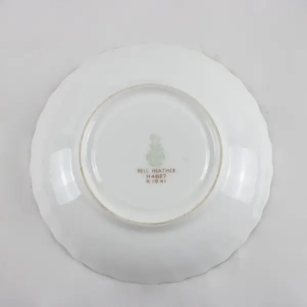 Royal Doulton Bell Heather Cream Soup Bowl & Saucer Set 2pc
