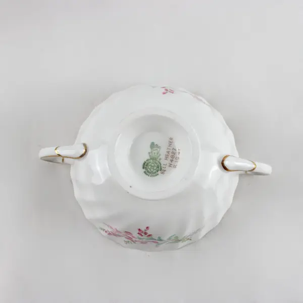 Royal Doulton Bell Heather Cream Soup Bowl & Saucer Set 2pc