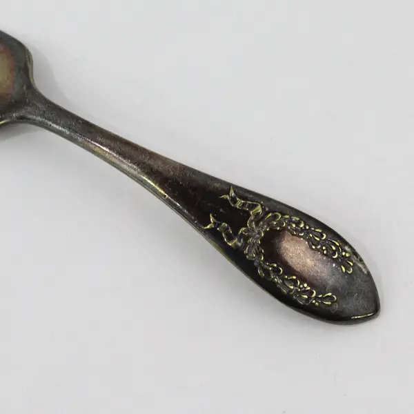 Conn S. Co. Fairoaks Antique Silverplate Baby Fork 4.5in