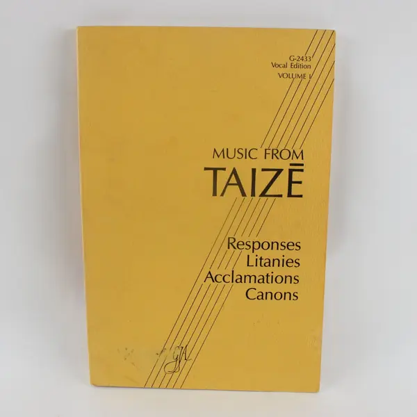 Music From Taizé Responses Litanies Acclamations Canons Vocal Education Vol 1