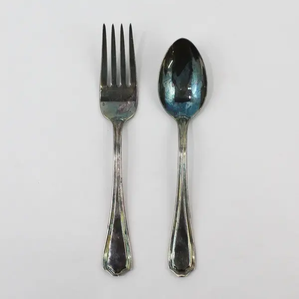 Vintage Reed & Barton Silverplate Youth Fork & Spoon 