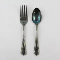 Vintage Reed & Barton Silverplate Youth Fork & Spoon 