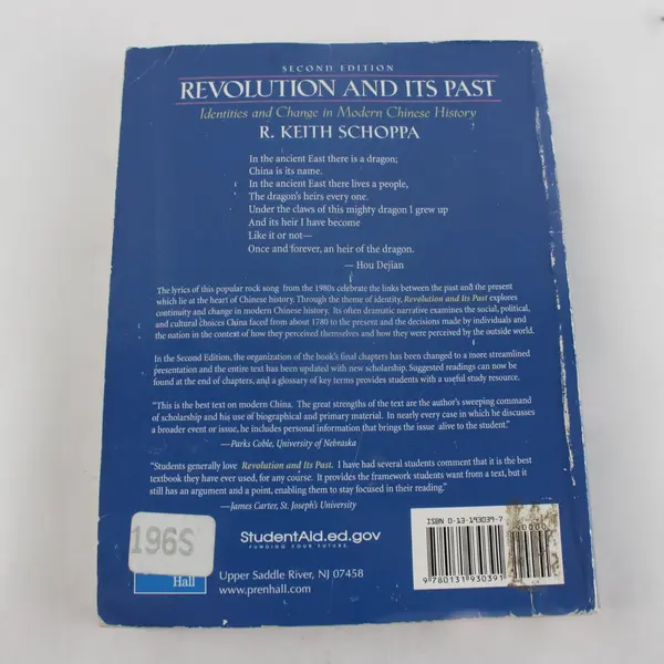 Revolution and Its Past 2nd Ed R. Keith Schoppa Modern Chinese History